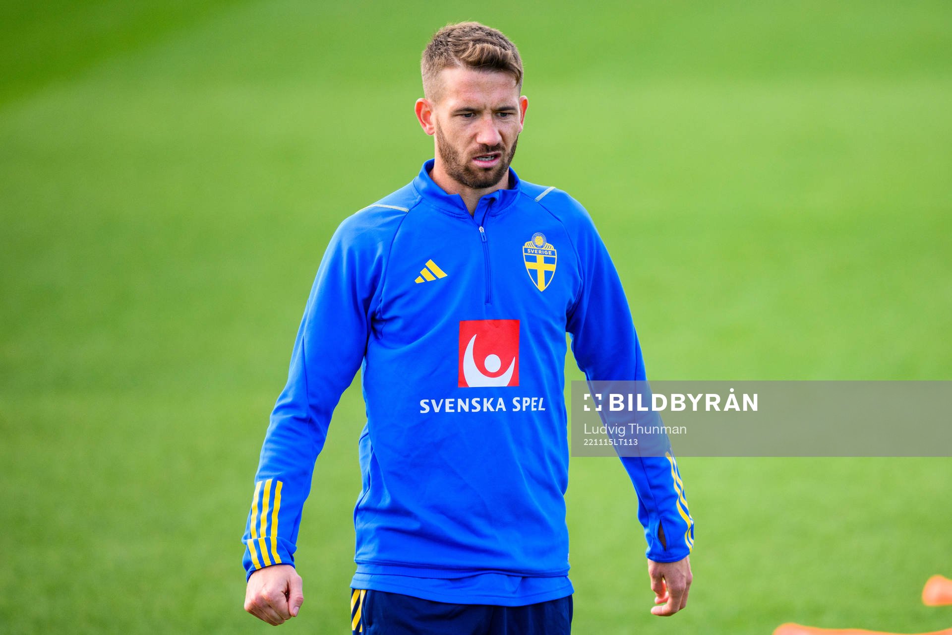 Marcus Rohdén of the Swedish national football team