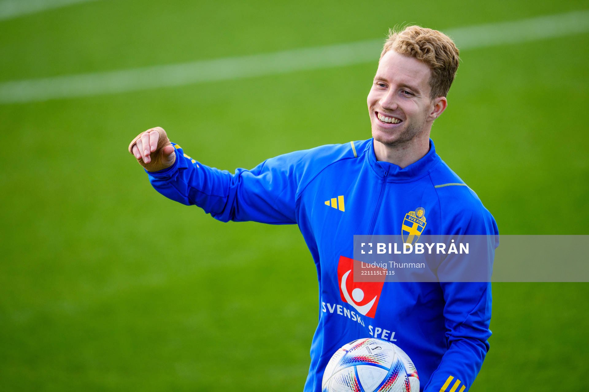 Samuel Gustafson of the Swedish national football team