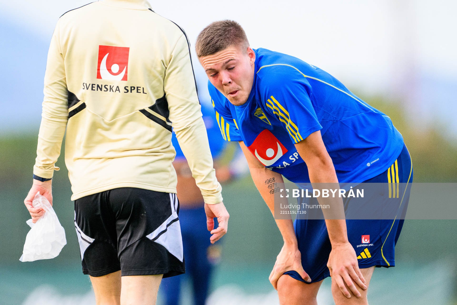 Emil Holm of the Swedish national football team
