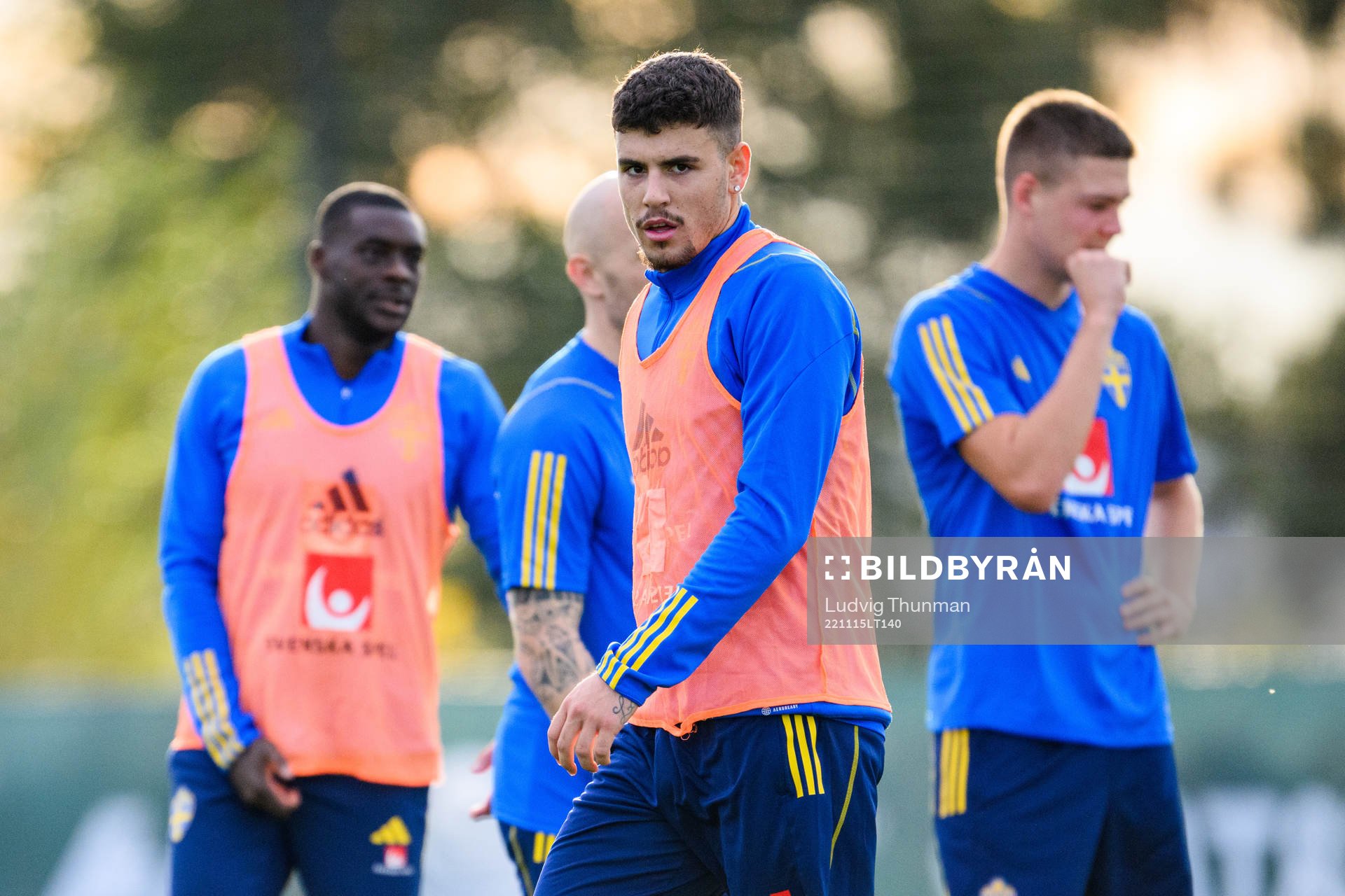 Edvin Kurtulus of the Swedish national football team