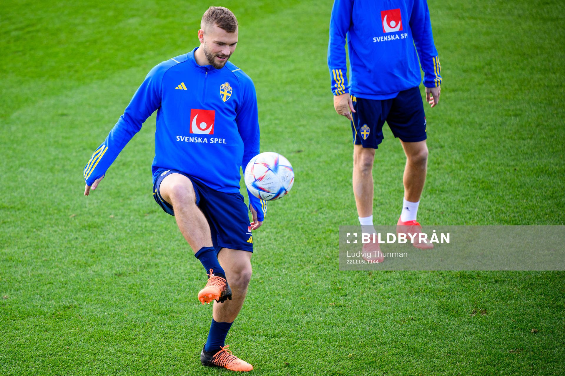 Jesper Karlström of the Swedish national football team
