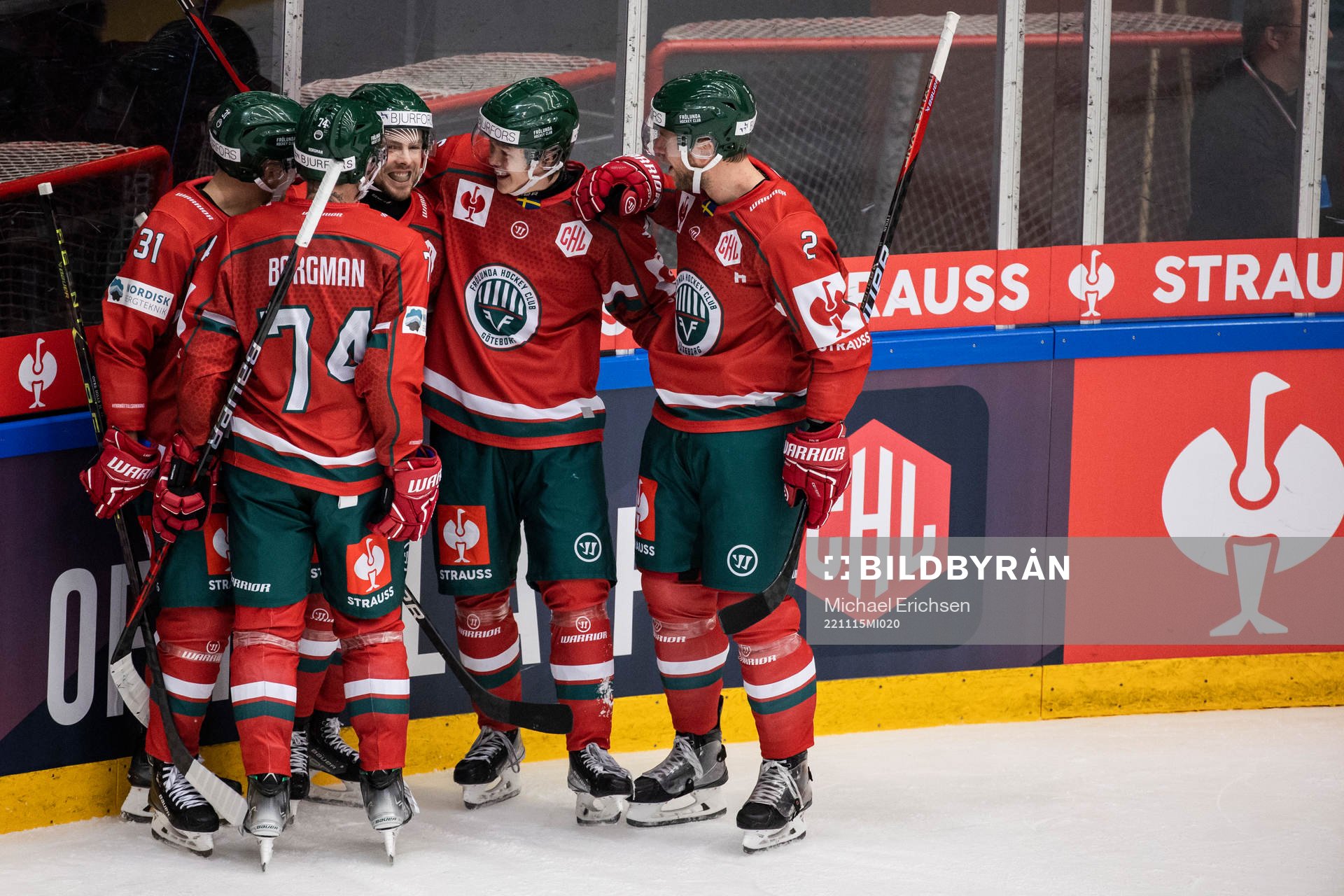 Mats Rosseli Olsen of Frölunda celebrates