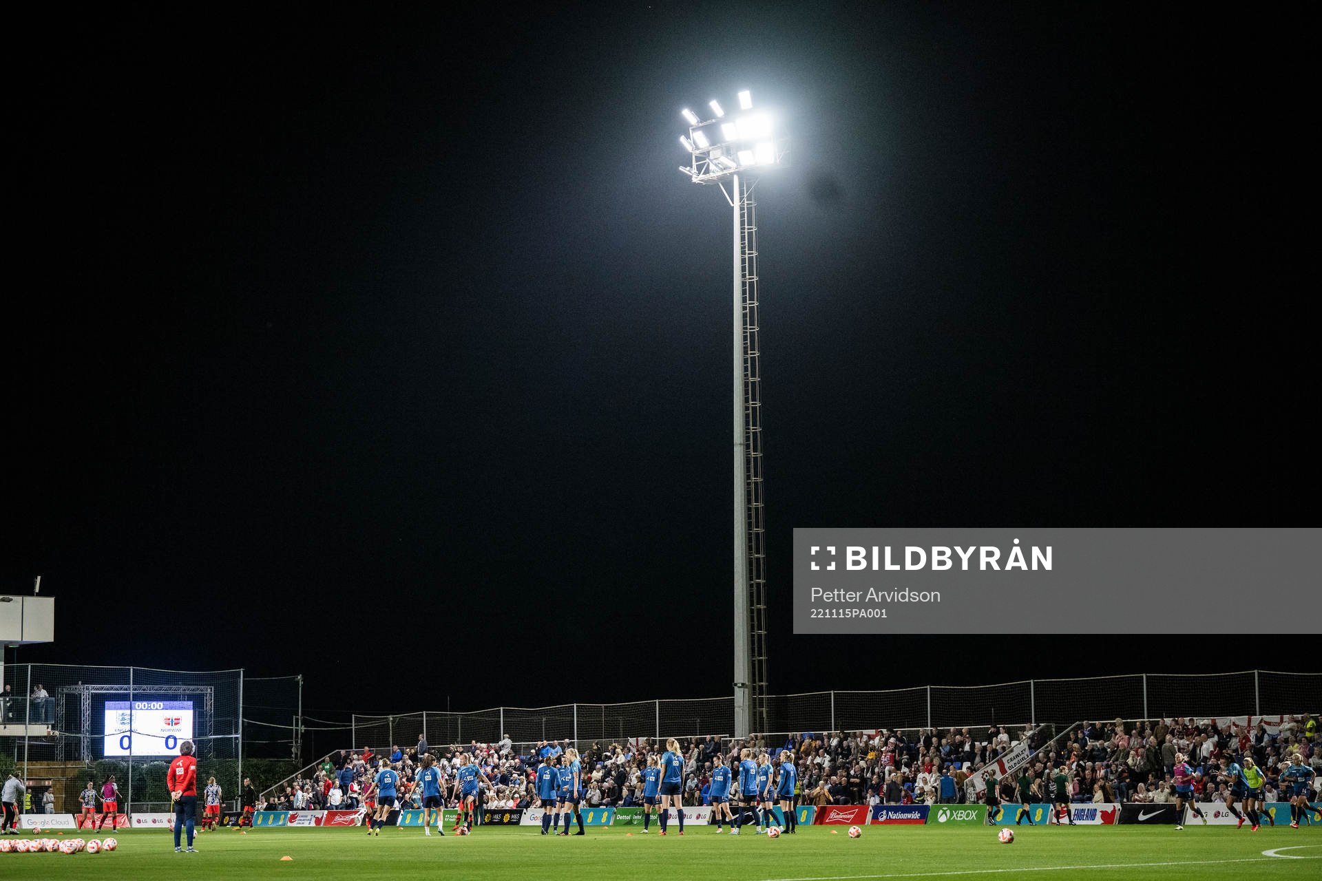 Pinatar Arena ahead of the international friendly football match between England and Norway on November 15, 2022 in San Pedro del Pinatar.