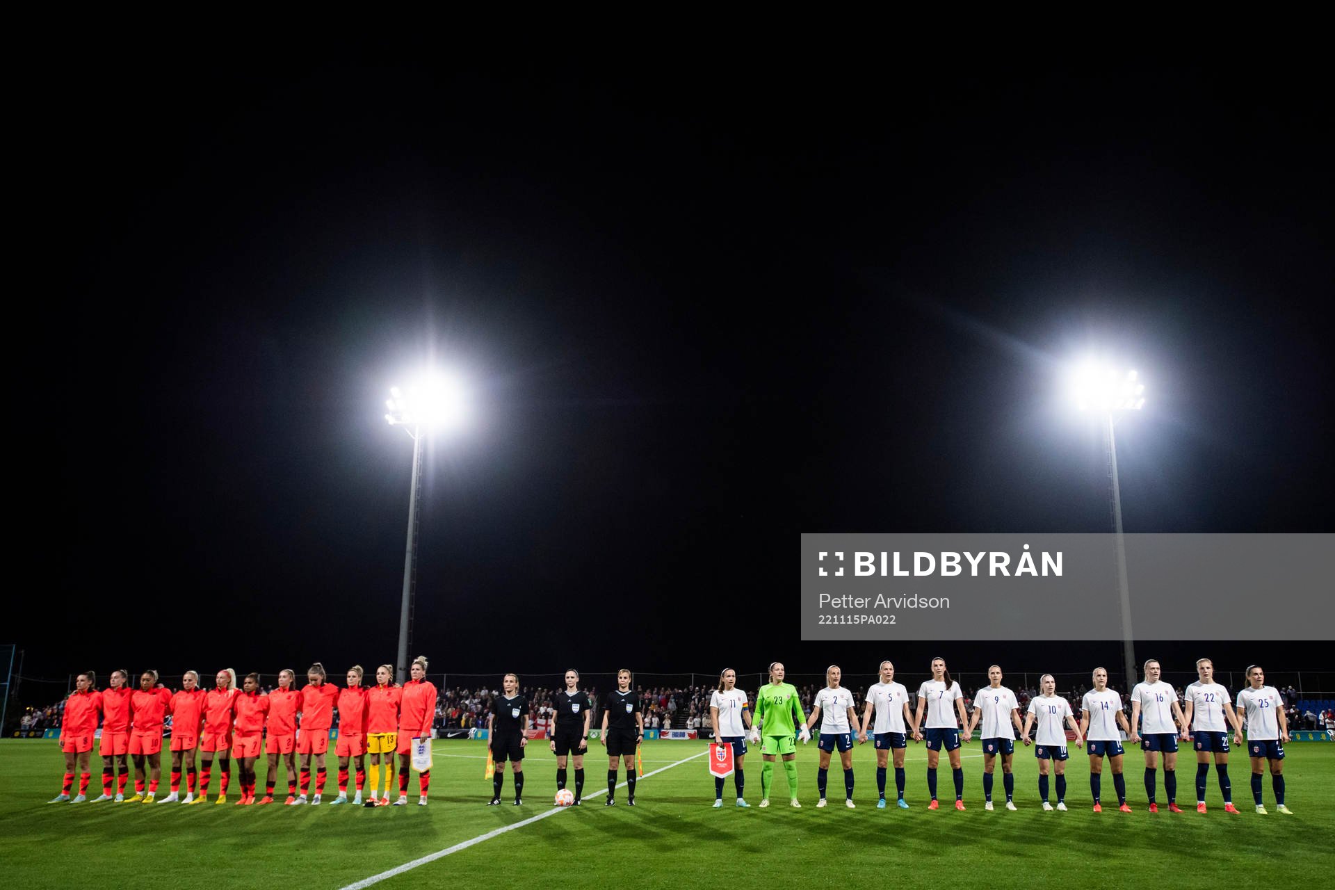 Players line up