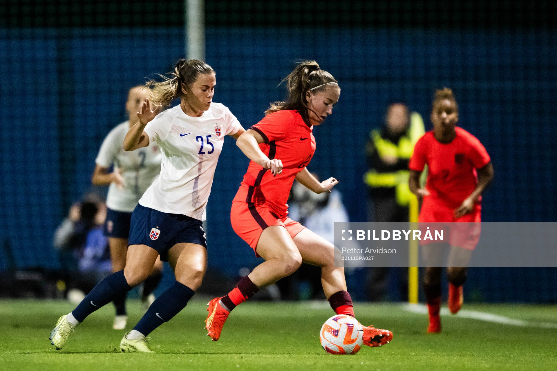 Emilie Haavi of Norway and Maya Le Tissier of England