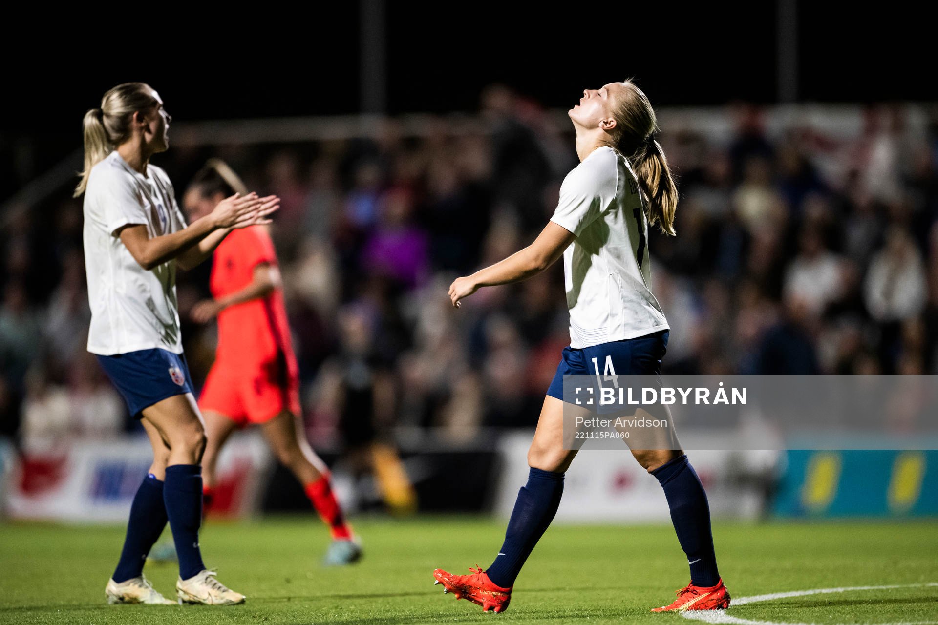 Amalie Eikeland of Norway looks dejected
