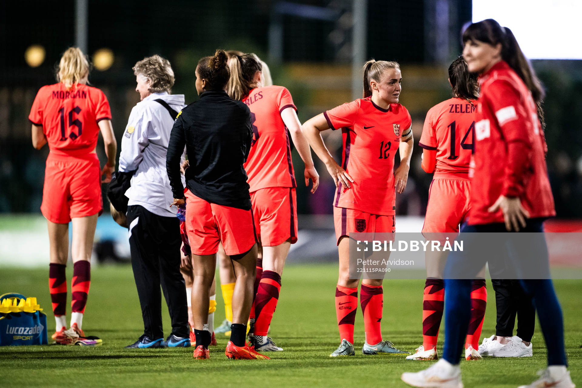Georgia Stanway of England looks dejected