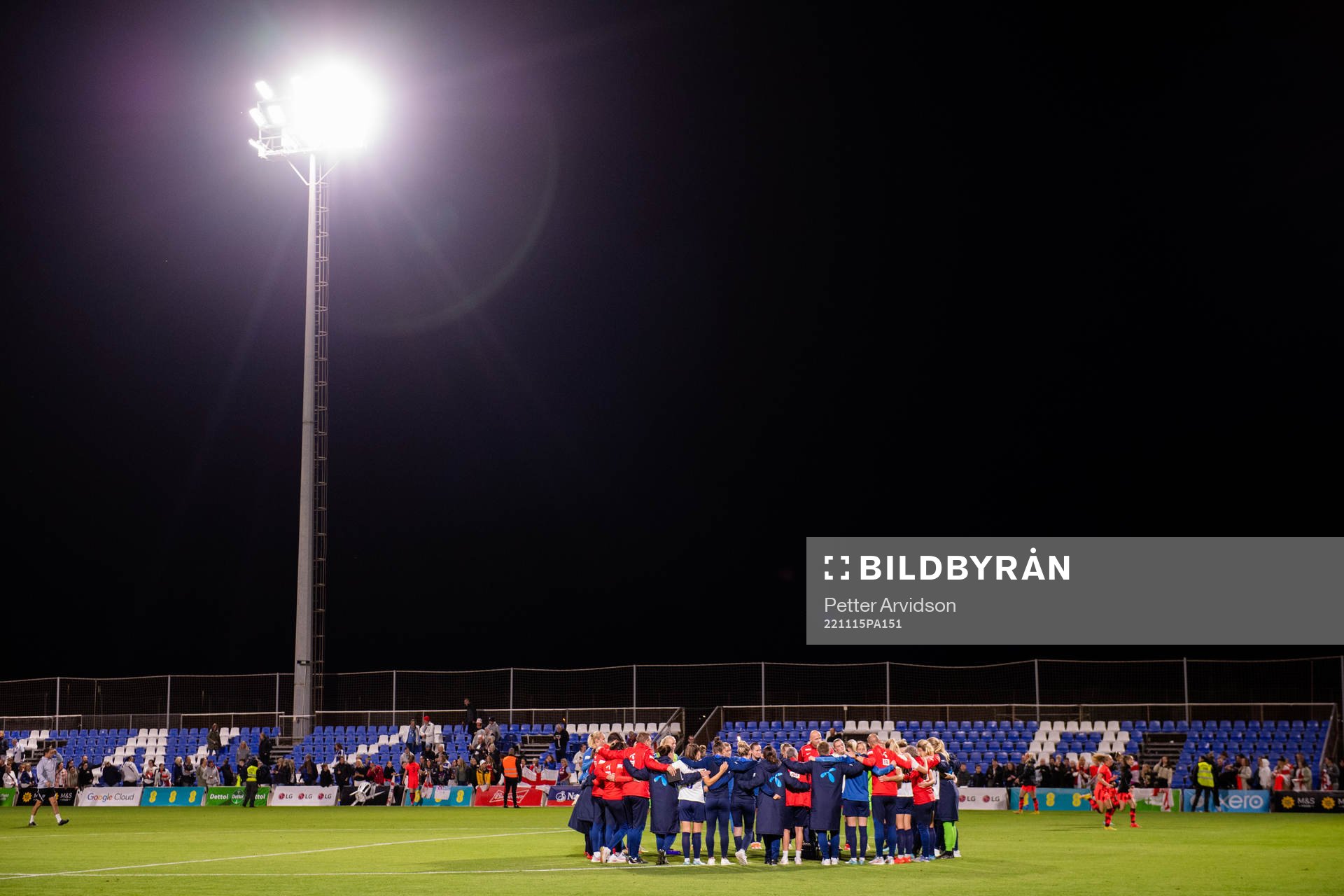 Players and staff of Norway