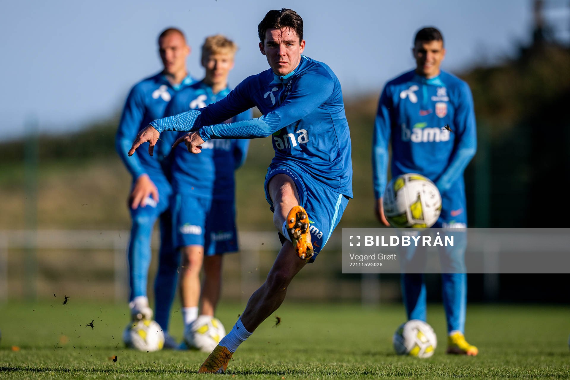 Hugo Vetlesen of the Norwegian national football team