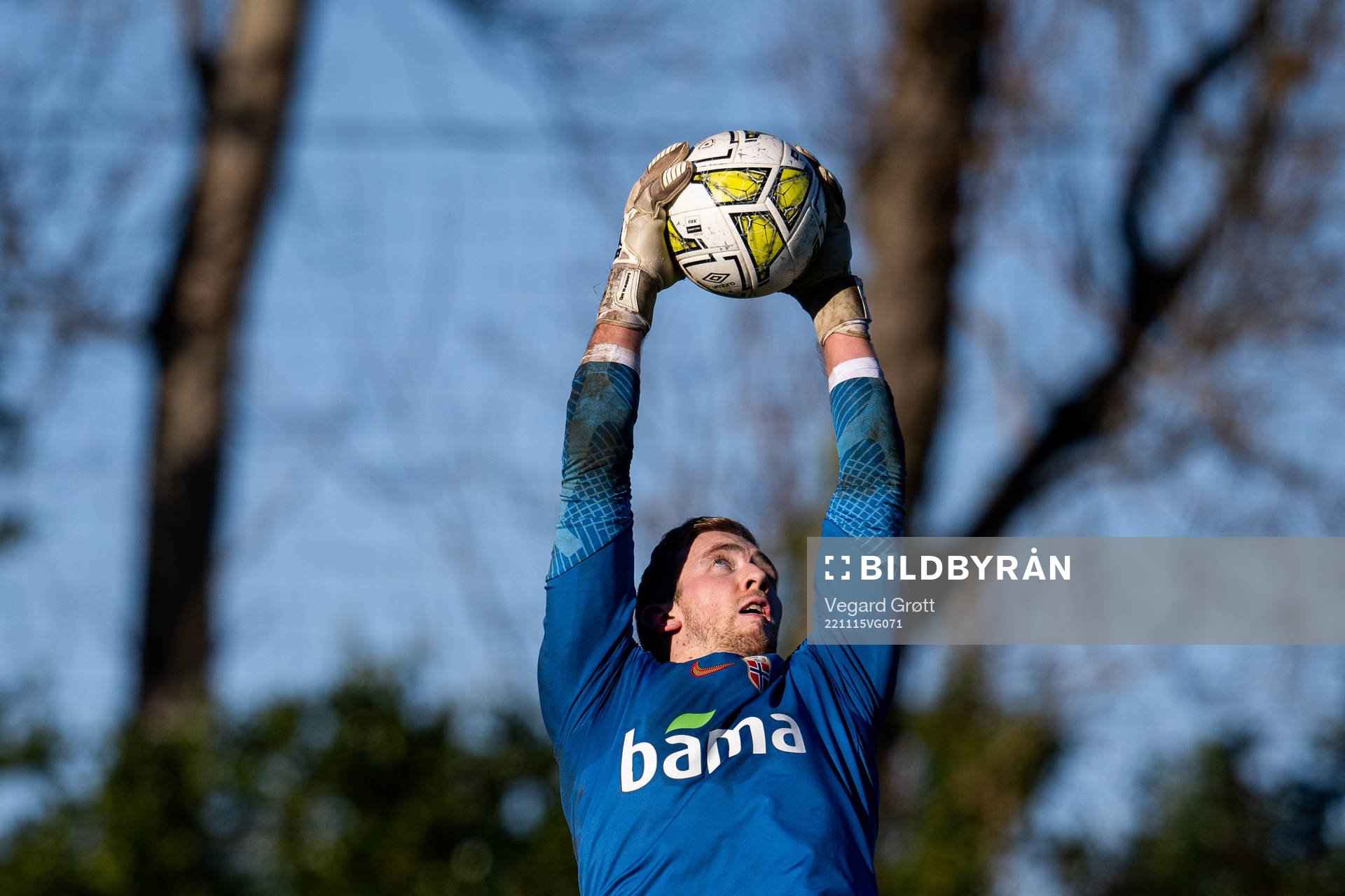 Goalkeeper Egil Selvik of the Norwegian national football