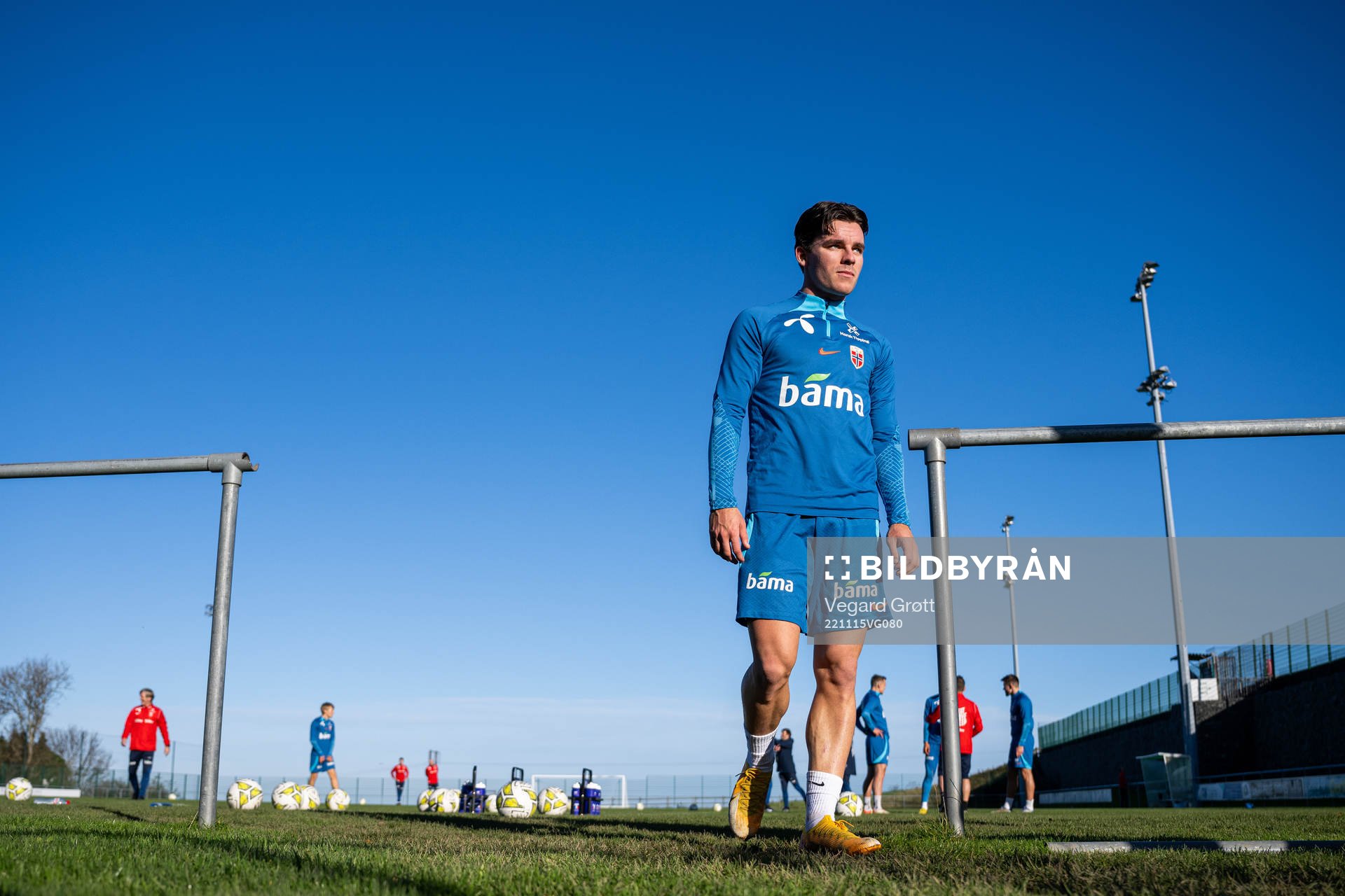 Hugo Vetlesen of the Norwegian national football team