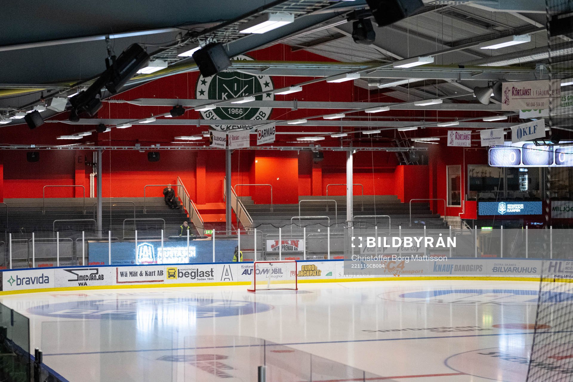 Ståplats på Kristianstad Ishall interiör