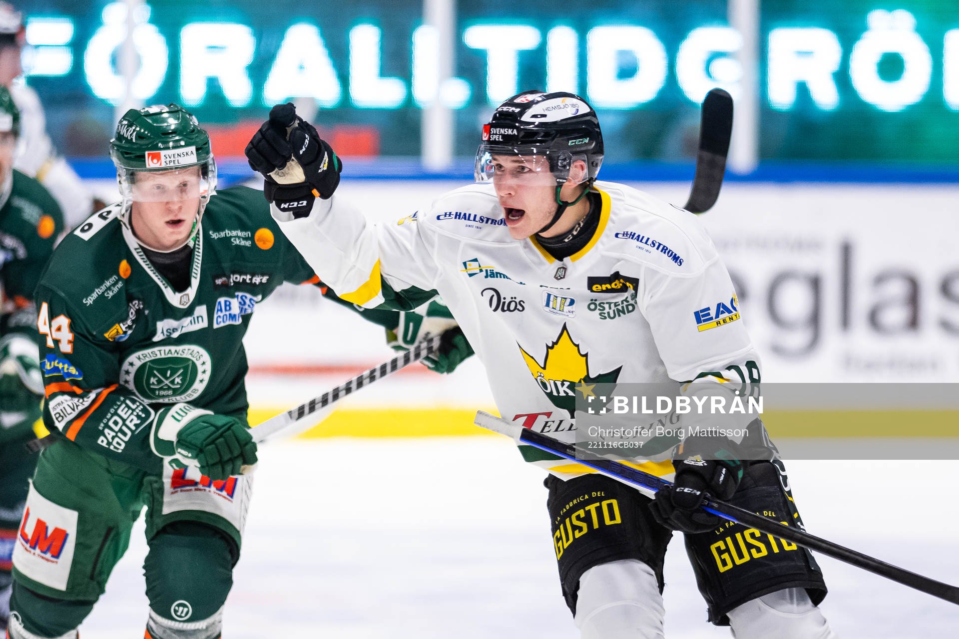 Östersunds Fredrik Strömgren reagerar
