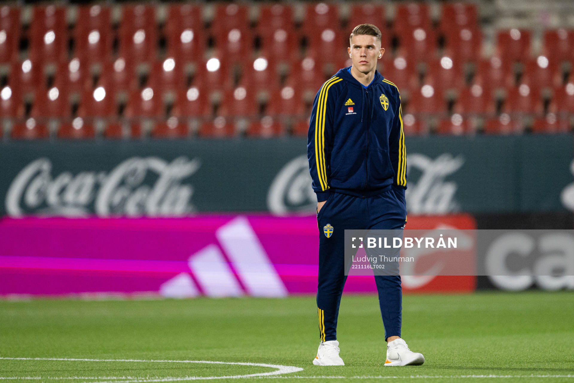 Viktor Gyökeres of Sweden ahead of the international friendly football match between Mexico and Sweden on November 16, 2022 in Girona.