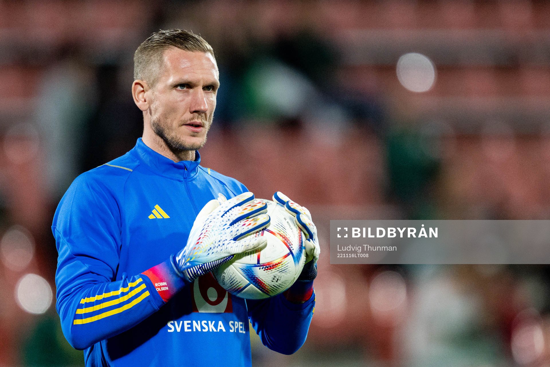 Goalkeeper Robin Olsen of Sweden