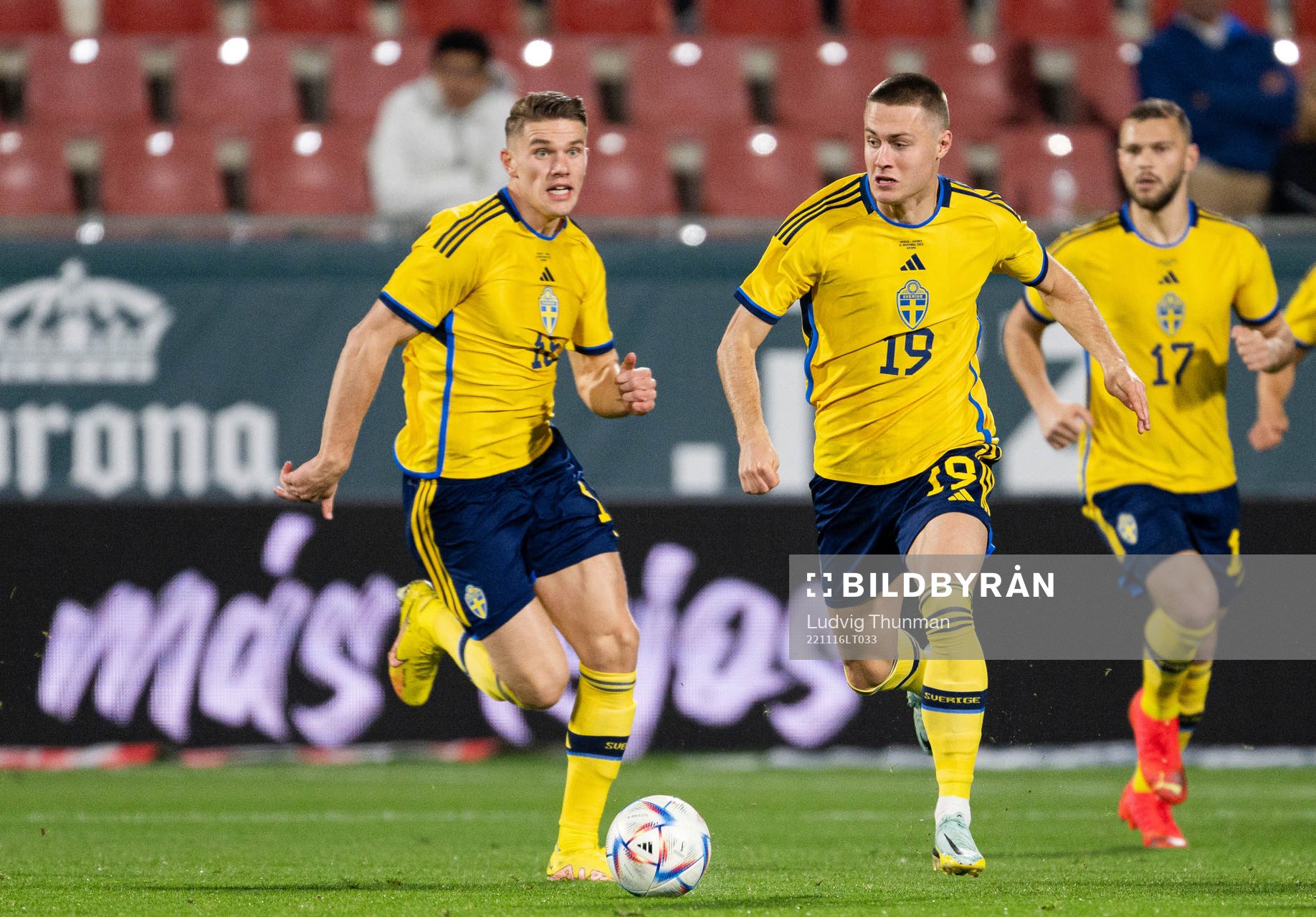 Viktor Gyökeres , Mattias Svanberg and Jesper Karlström
