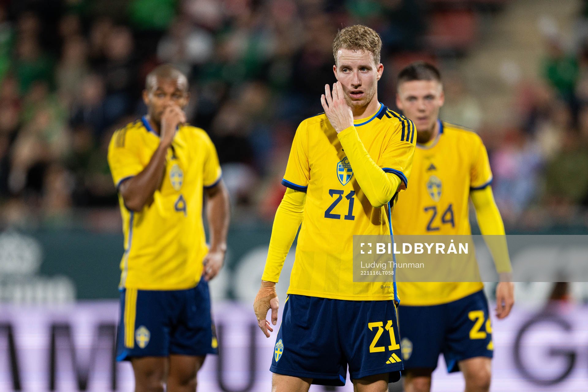 Isak Hien , Samuel Gustafson and Emil Holm of Sweden