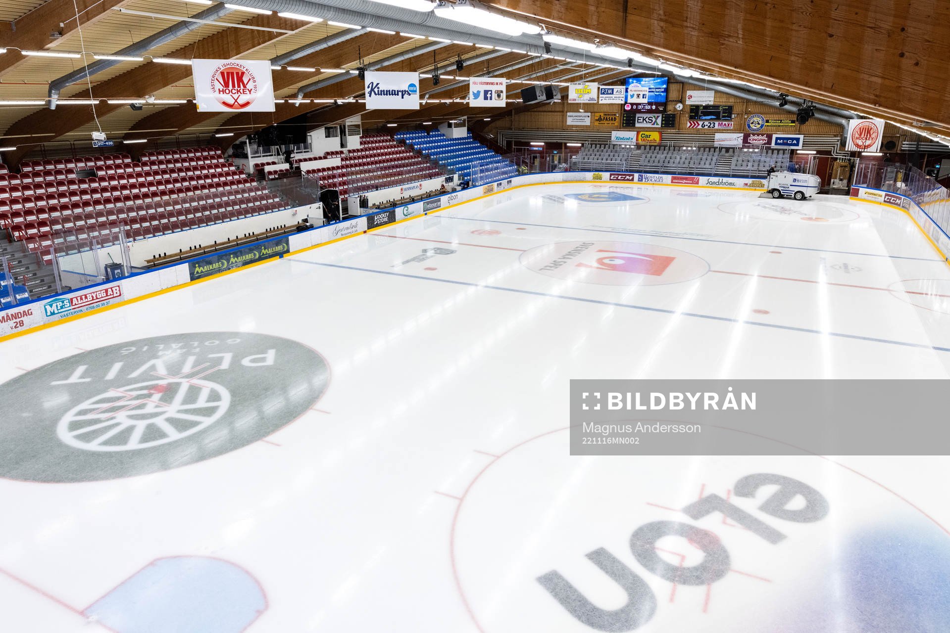 Interiör vy av Plivit Arena