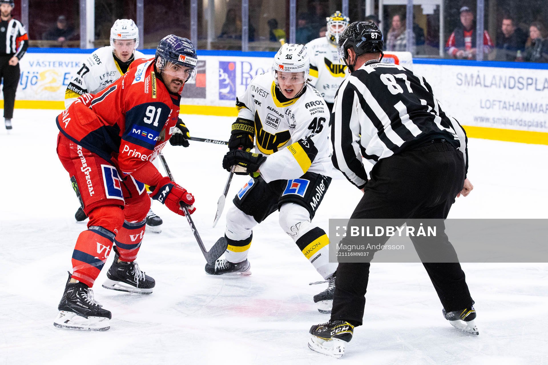 Västerviks Marcus Vela och Västerås Liam Dower Nilsson