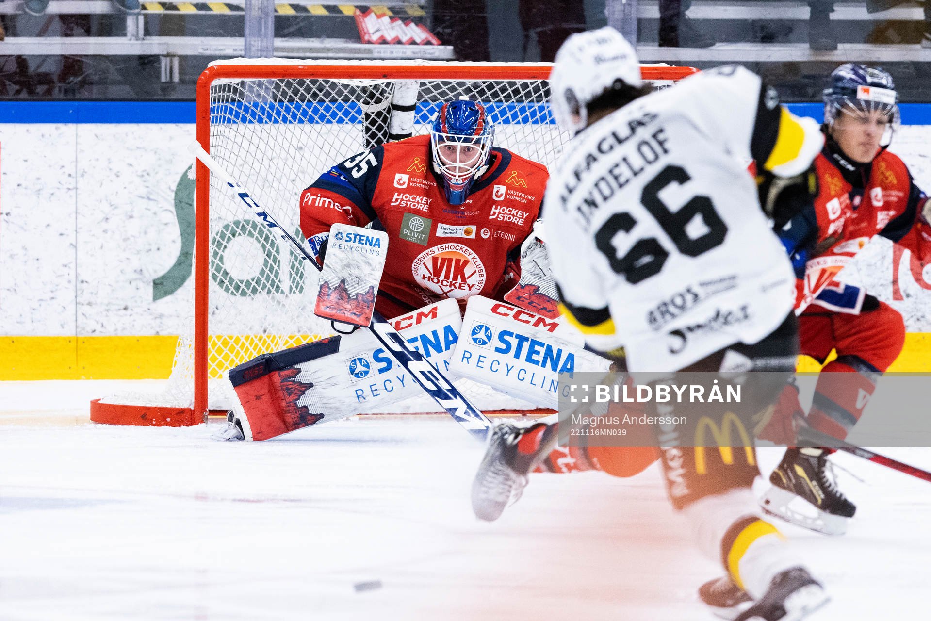 Västerviks målvakt Emil Kruse