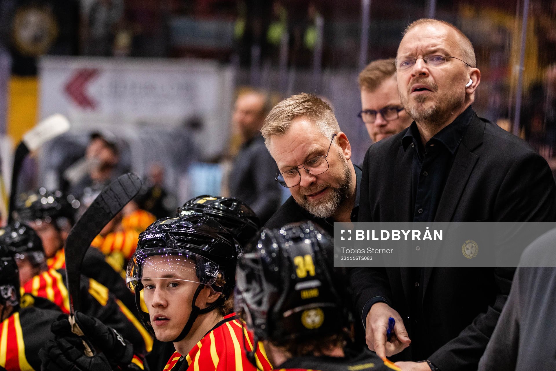 Brynäs tränare Mikko Manner och assisterande tränare