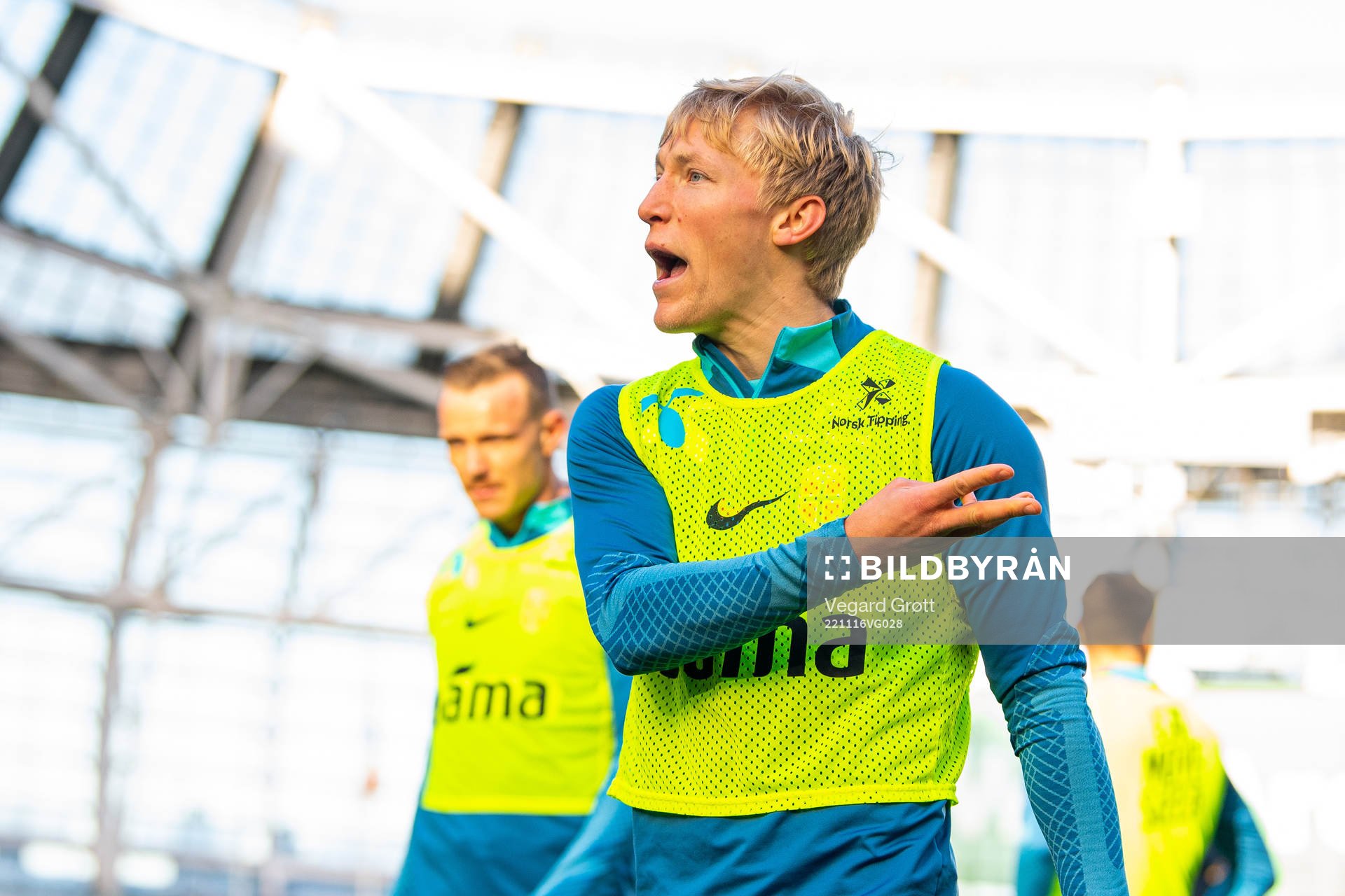 Birger Meling of the Norwegian national football team