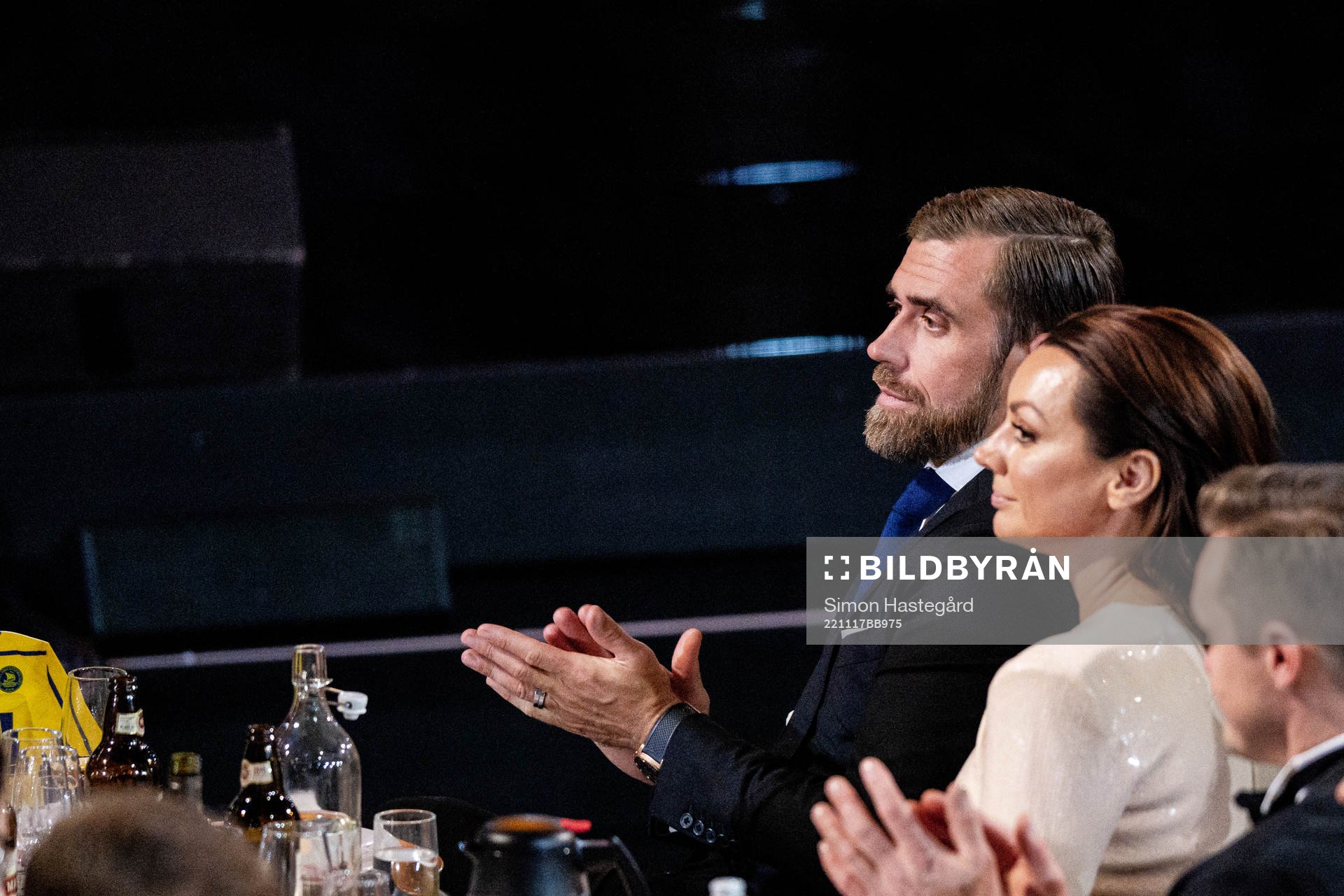 Henrik Zetterberg med sin fru Emma