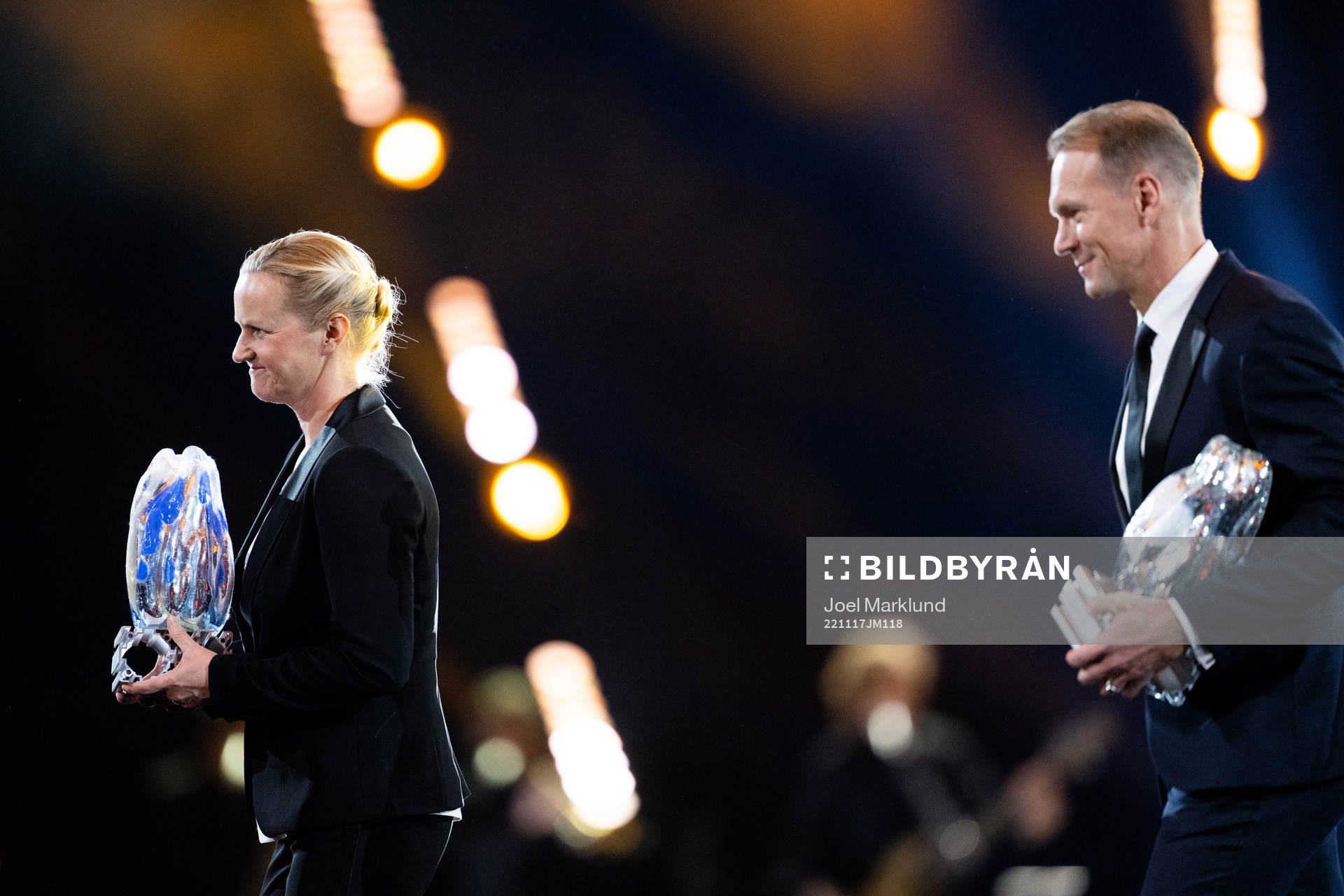 Gunilla Andersson Stampes och Nicklas Lidström tilldelas