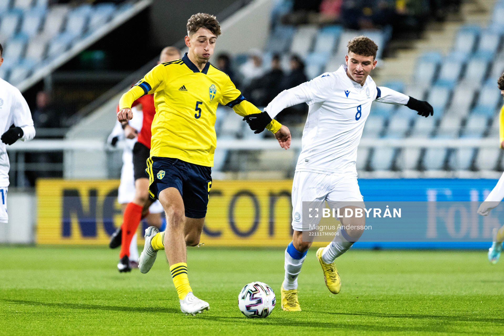 Sveriges Jonas Rouhi och Cyperns Stilianos Vrontis