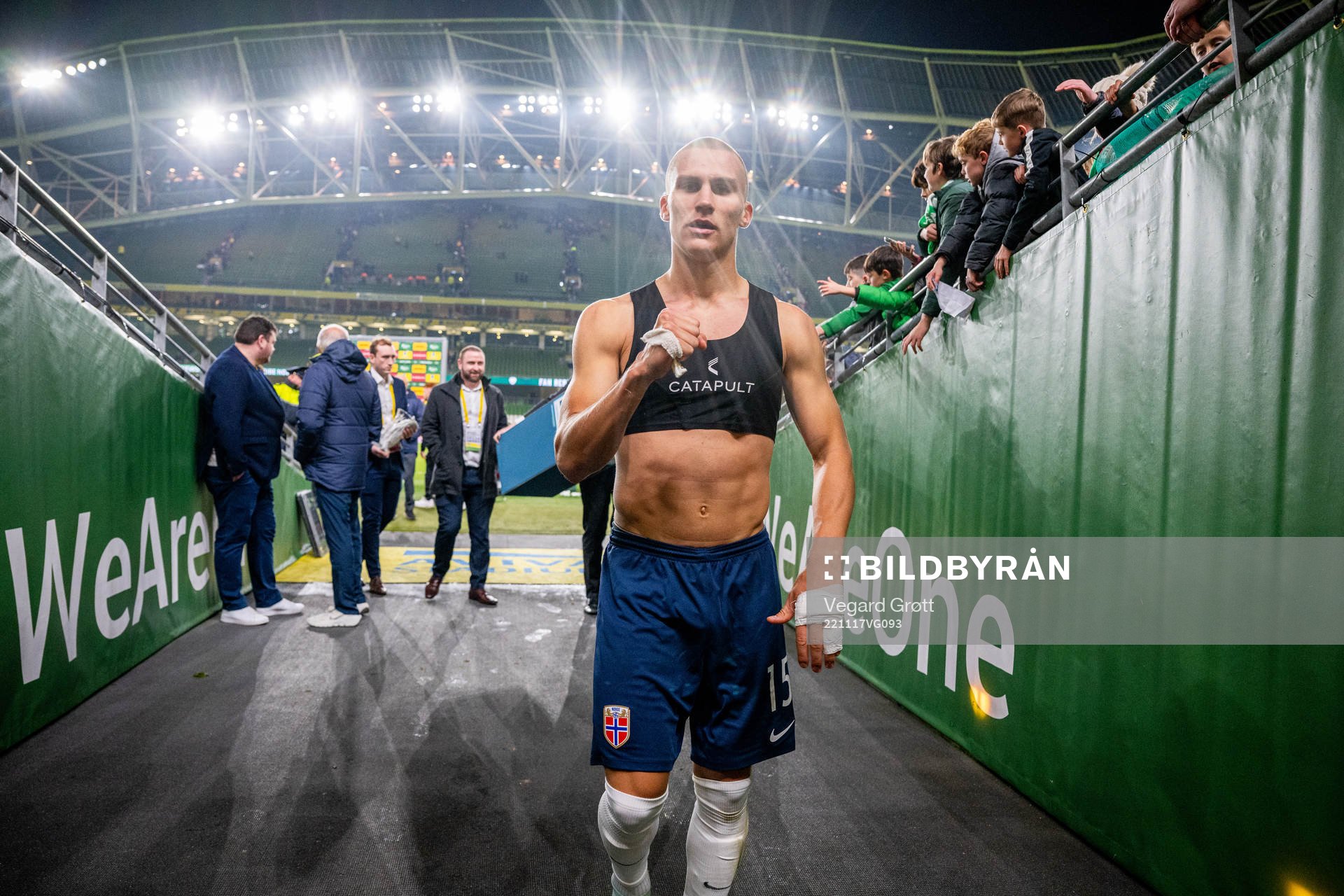 Leo Skiri Østigård of Norway celebrates