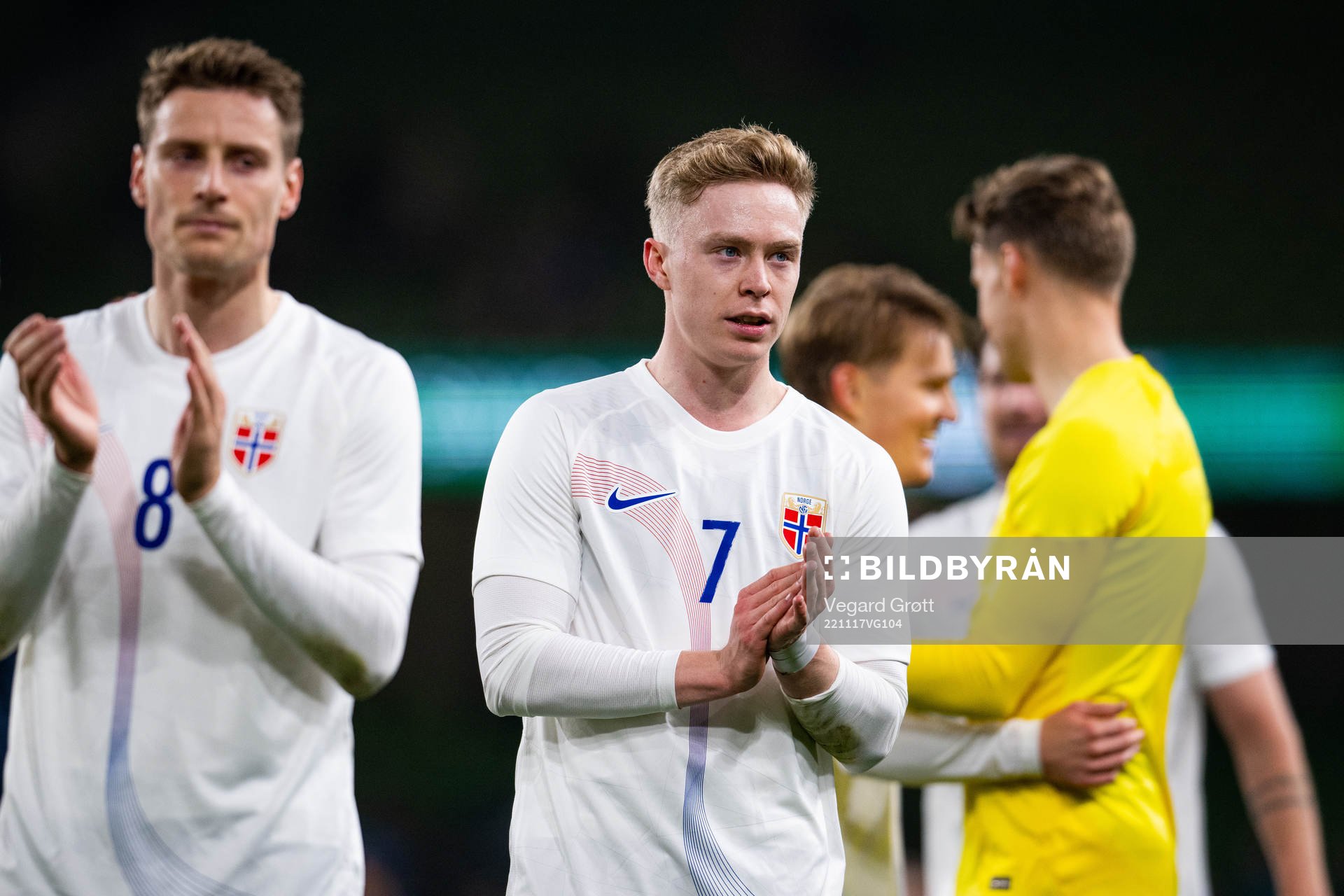 Ola Brynhildsen of Norway after the international friendly football match between Republic of Ireland and Norway on November 17, 2022 in Dublin.