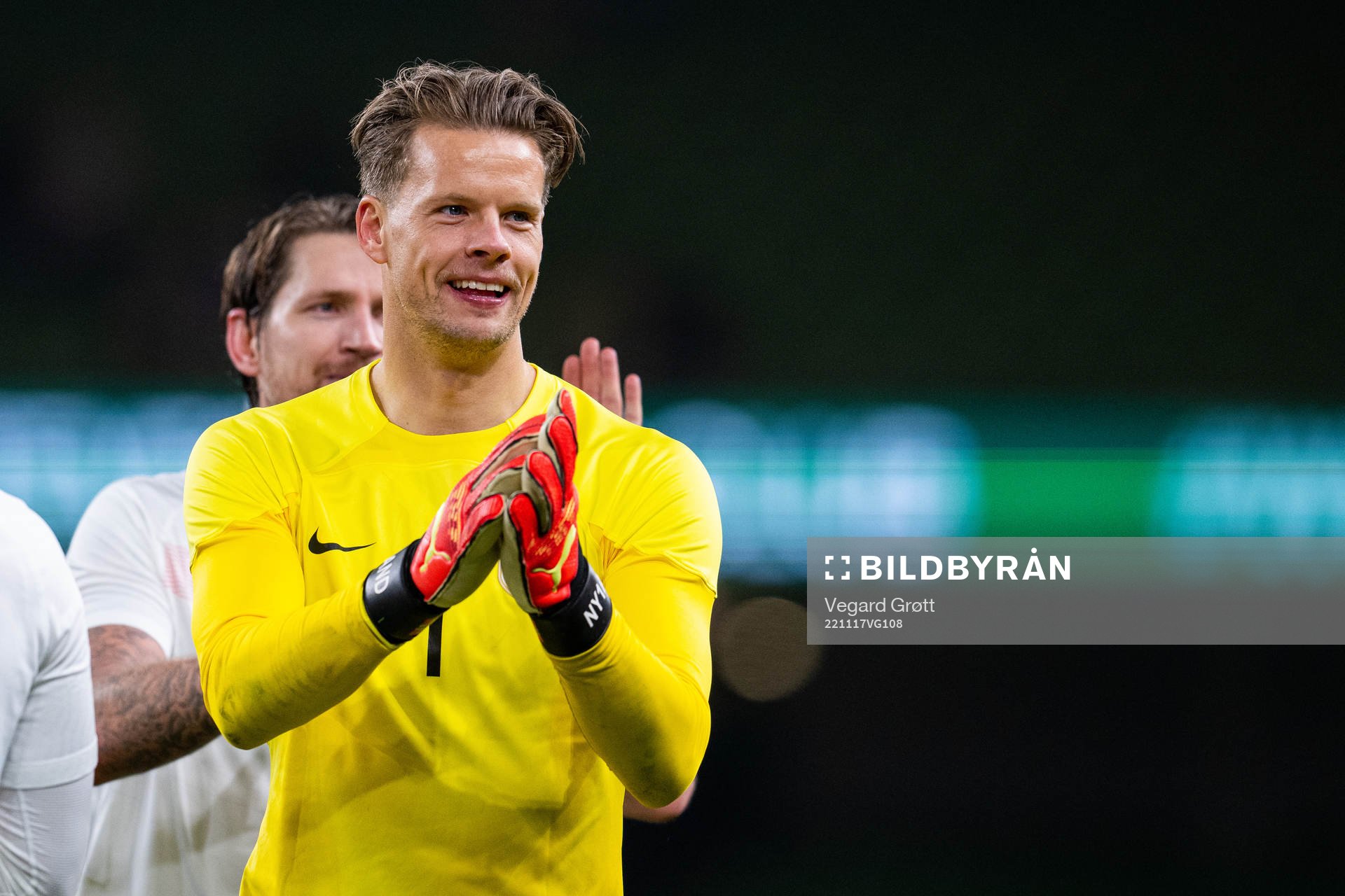 Goalkeeper Ørjan Håskjold Nyland of Norway