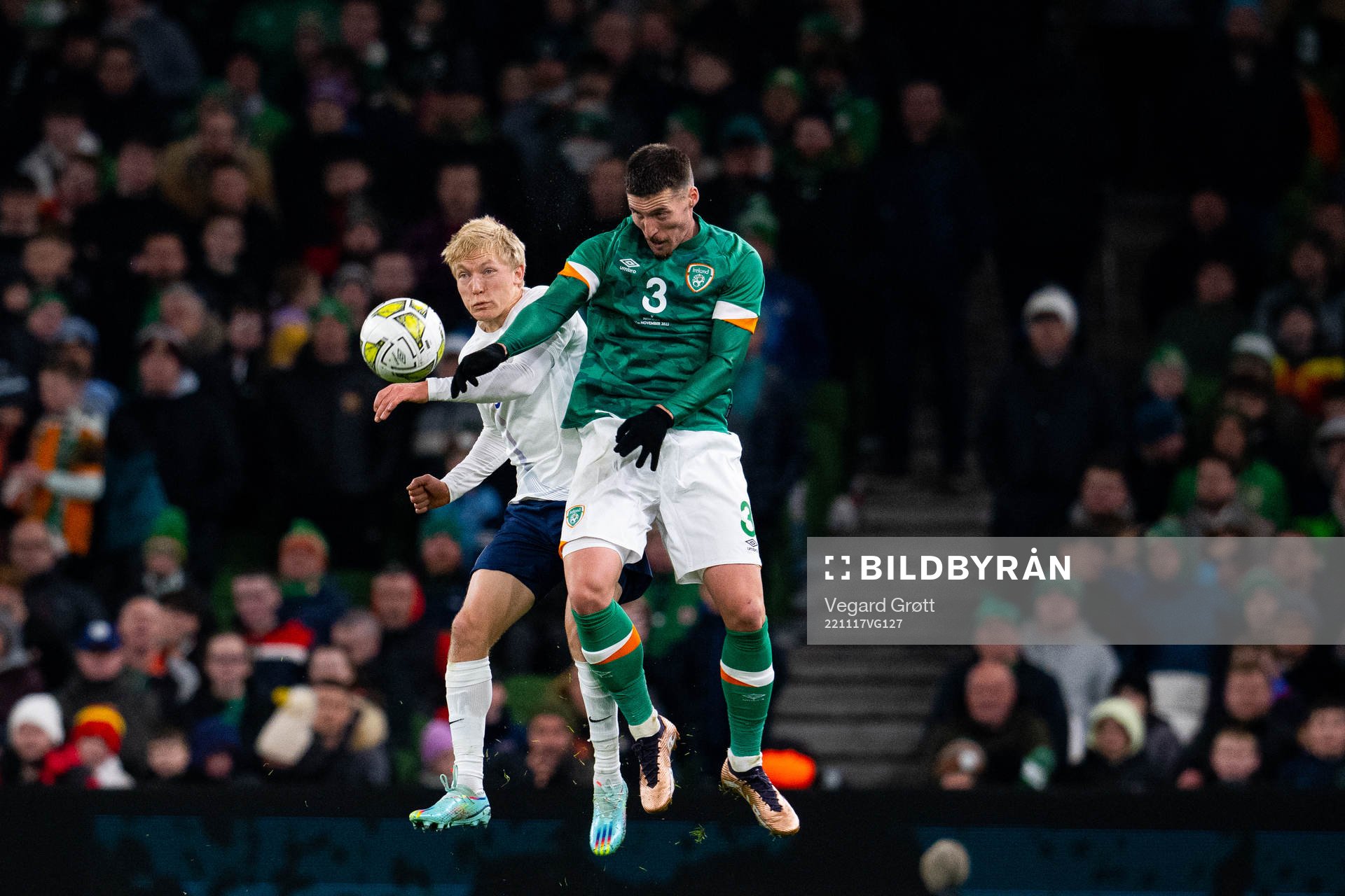 Birger Meling of Norway and Matt Doherty of Ireland