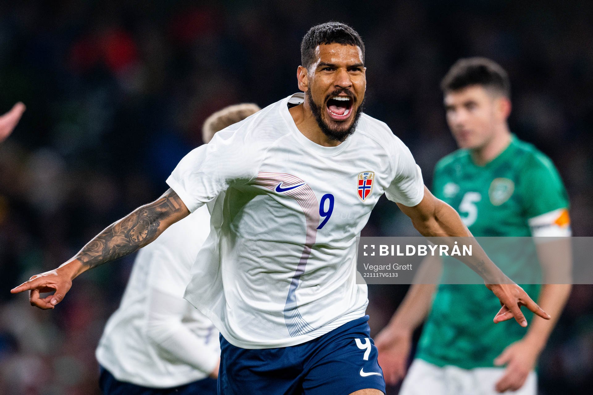 Ohi Omoijuanfo of Norway celebrates