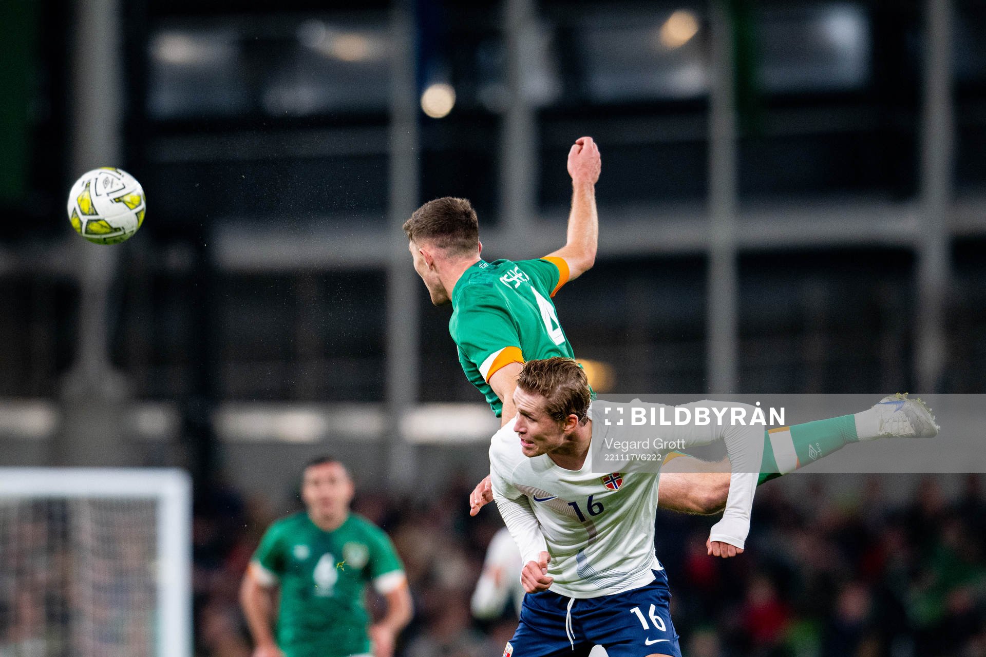 Ola Solbakken of Norway and Dara O'Shea of Ireland