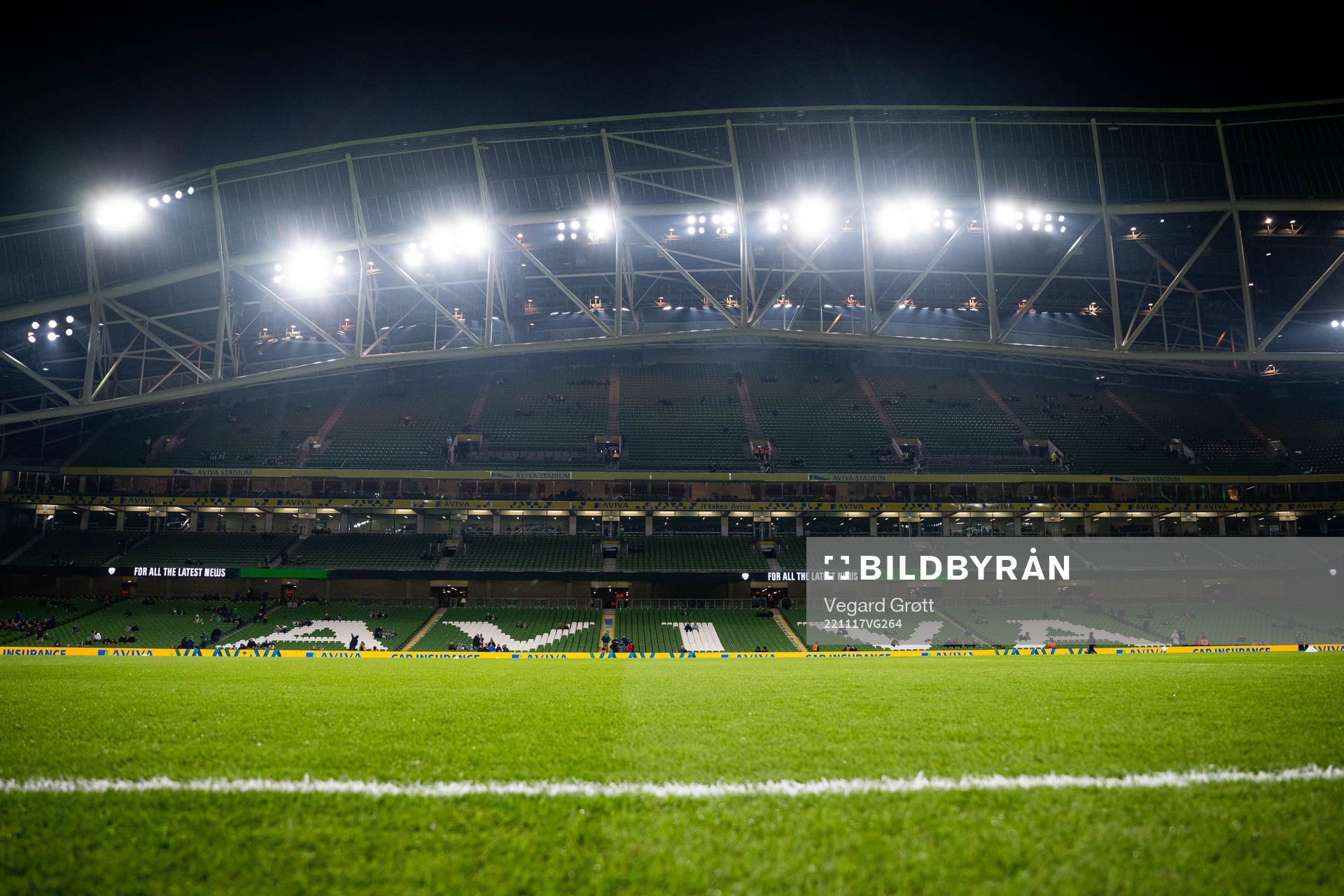 General view of Aviva Stadium