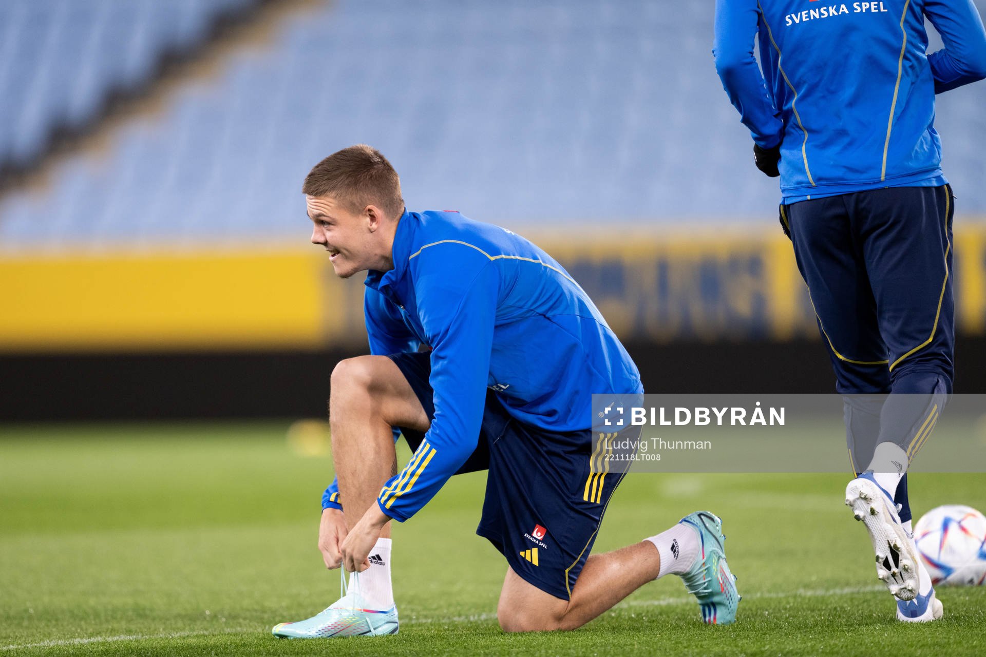 Emil Holm of the Swedish national football team