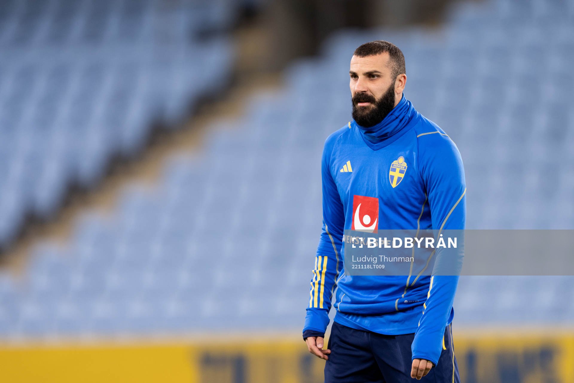 Mikael Ishak of the Swedish national football team