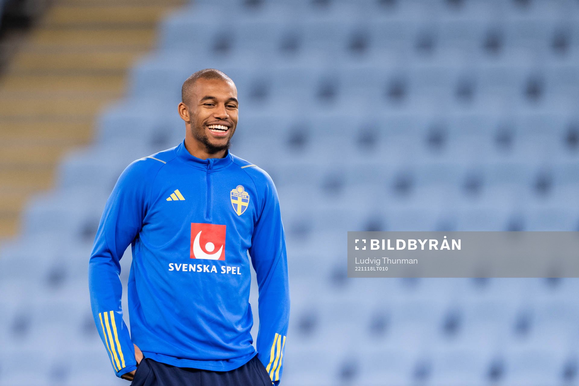 Isak Hien of the Swedish national football team