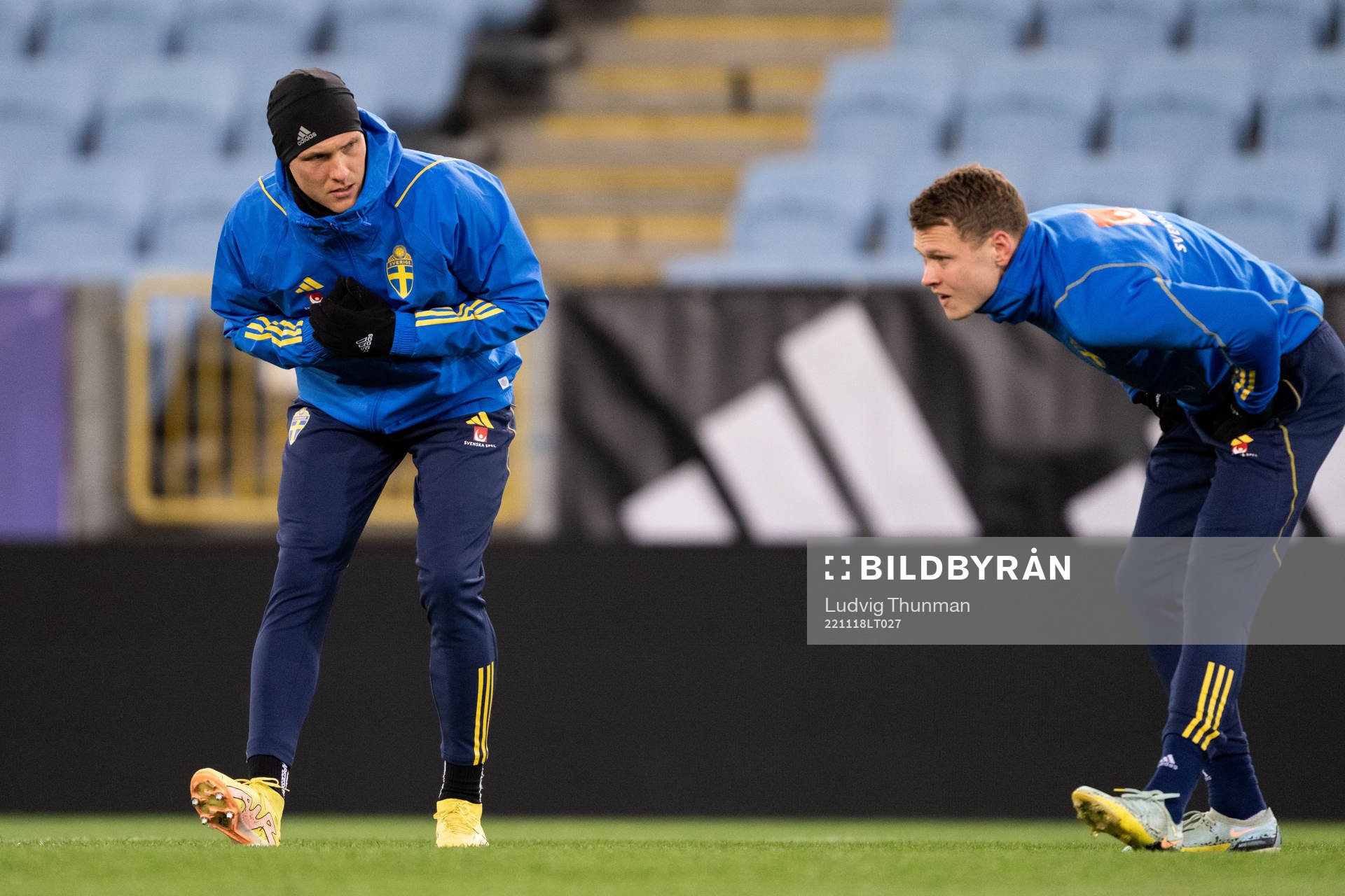 Ludwig Augustinsson and Viktor Claesson of the Swedish