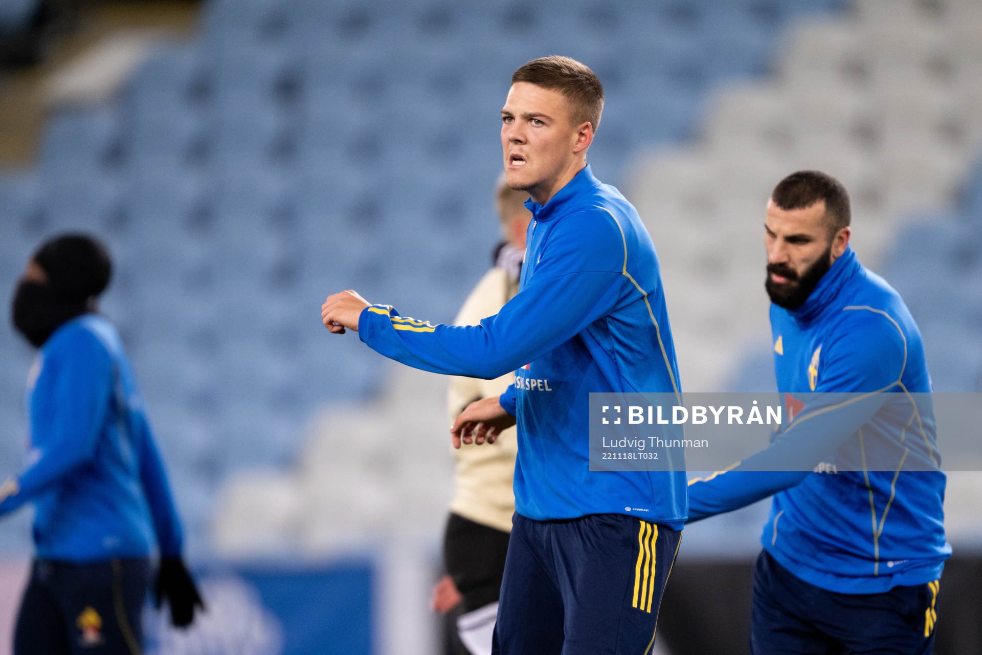 Emil Holm of the Swedish national football team