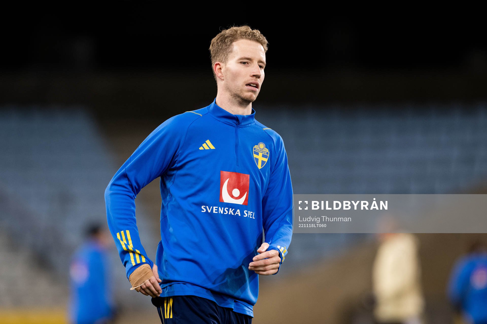 Samuel Gustafson of the Swedish national football team