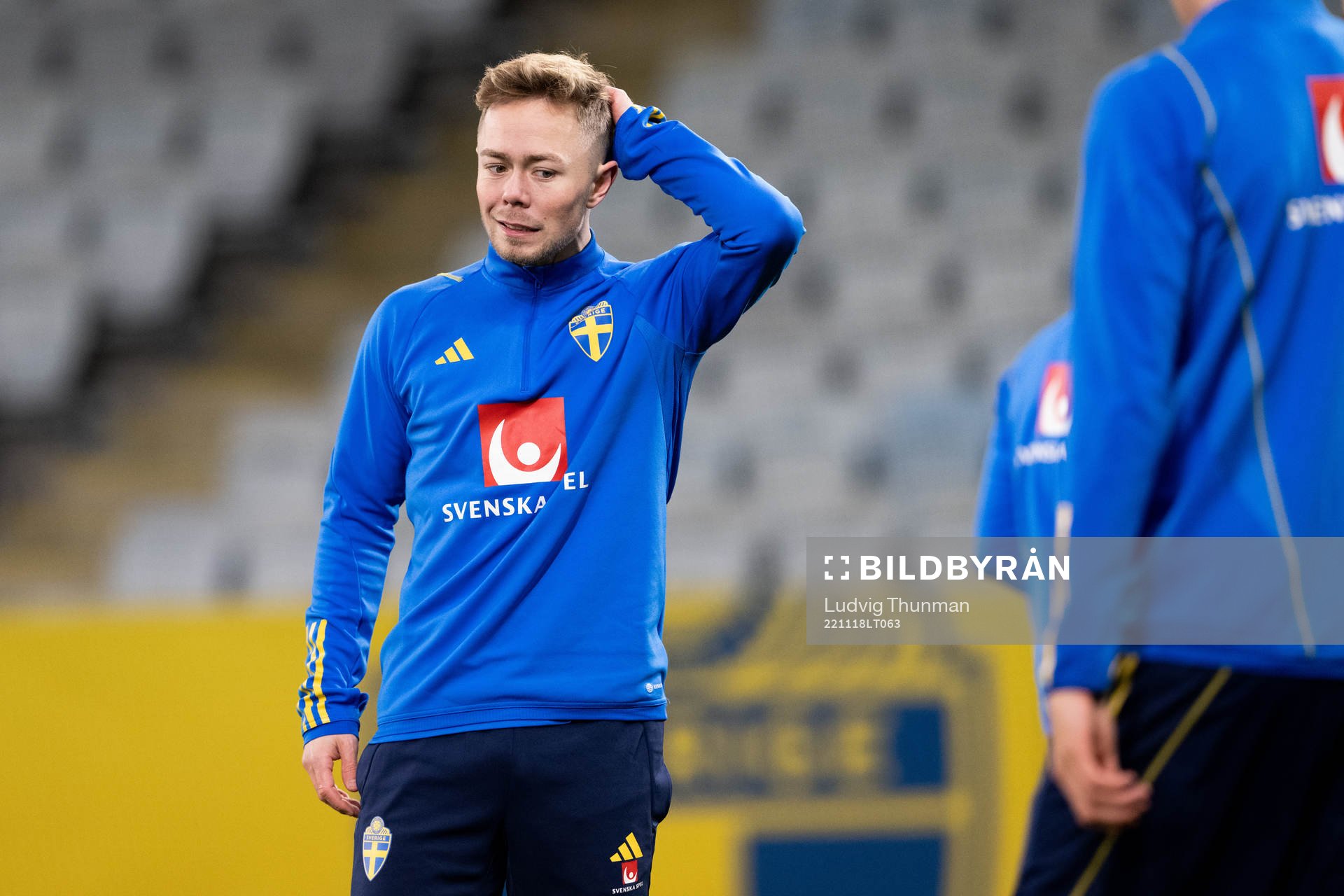 Joel Andersson of the Swedish national football team