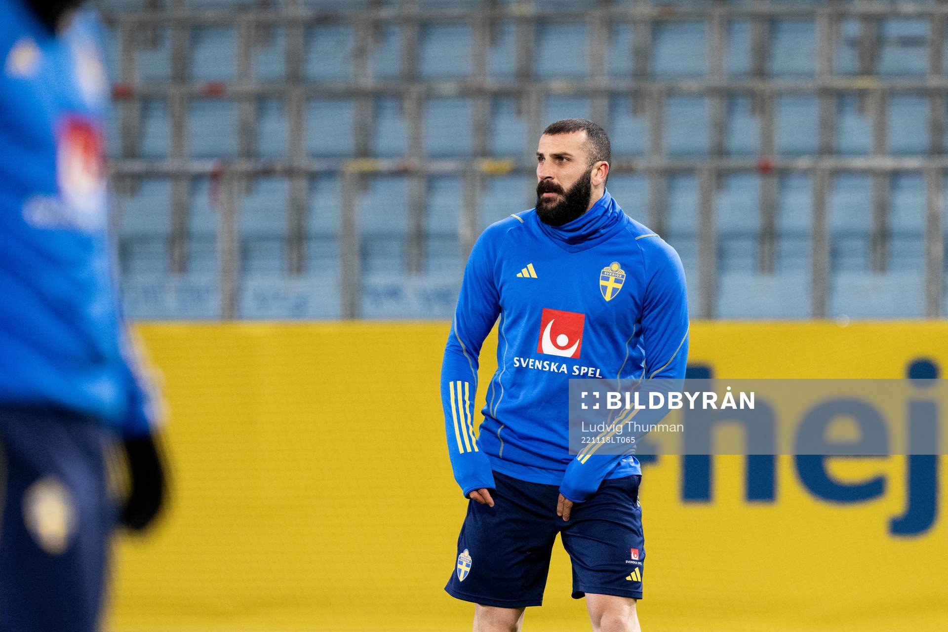 Mikael Ishak of the Swedish national football team