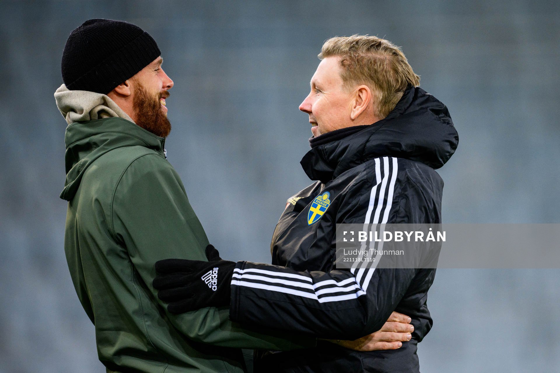 Former player Pontus Jansson and assistant coach Peter