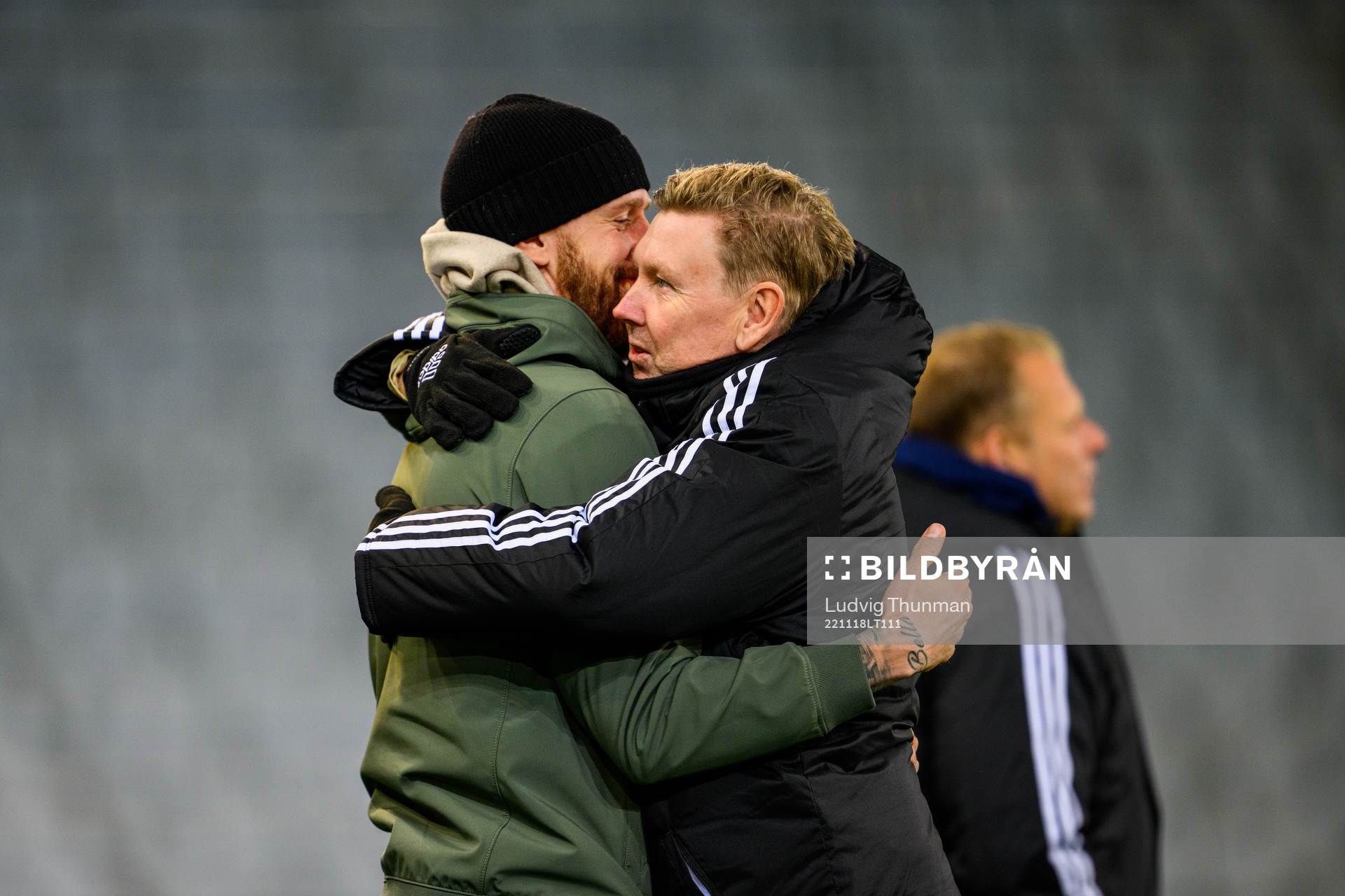 Former player Pontus Jansson and assistant coach Peter