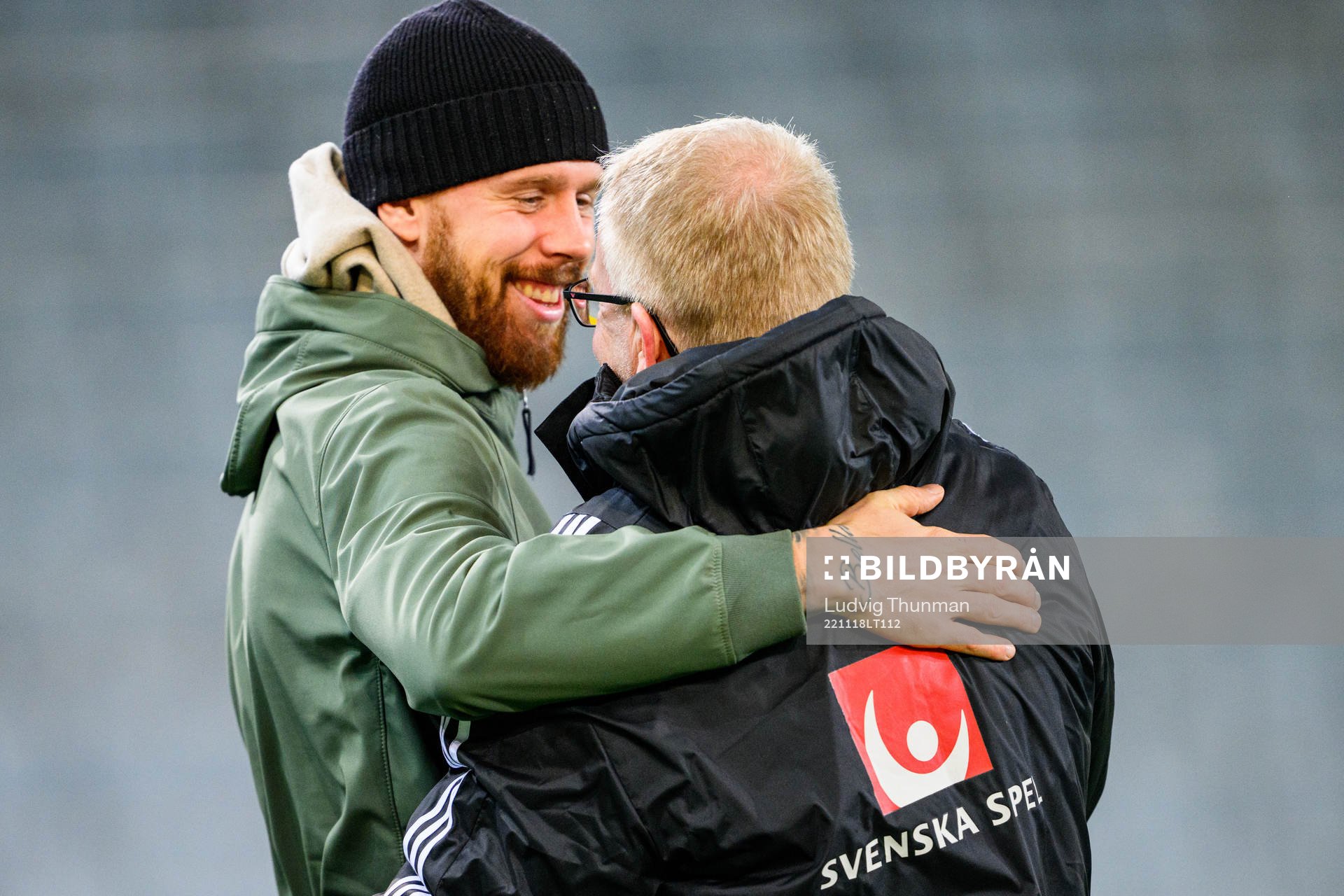 Former player Pontus Jansson and scout Lasse Jacobsson of