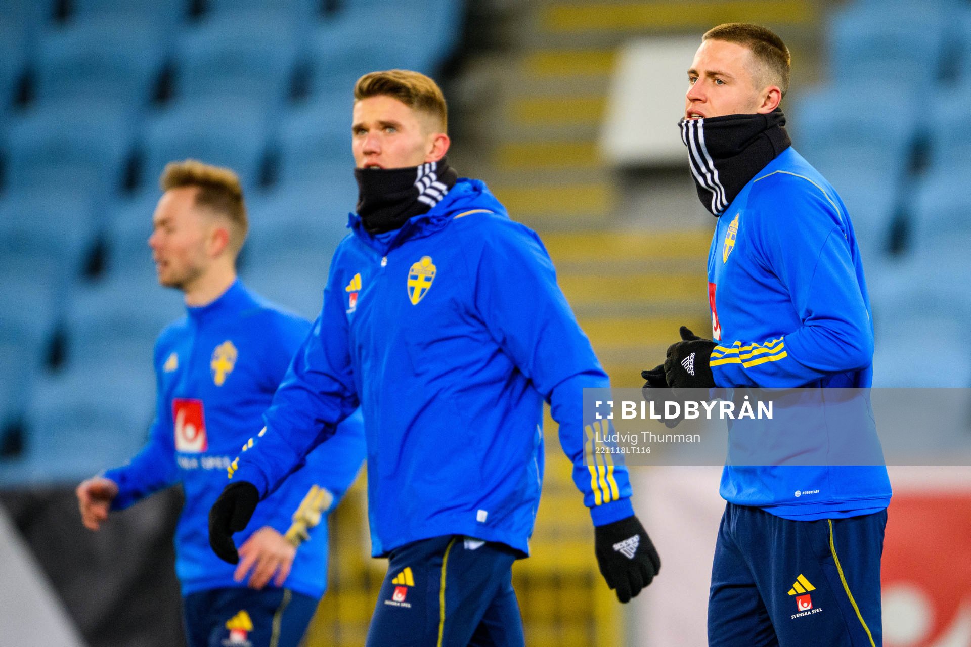 Viktor Gyökeres and Mattias Svanberg of the Swedish