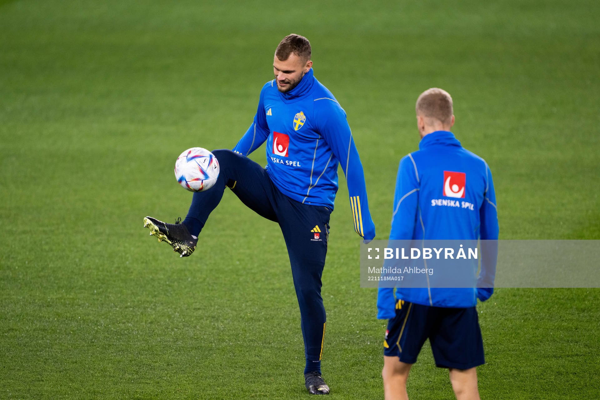 Jesper Karlström of the Swedish national football team