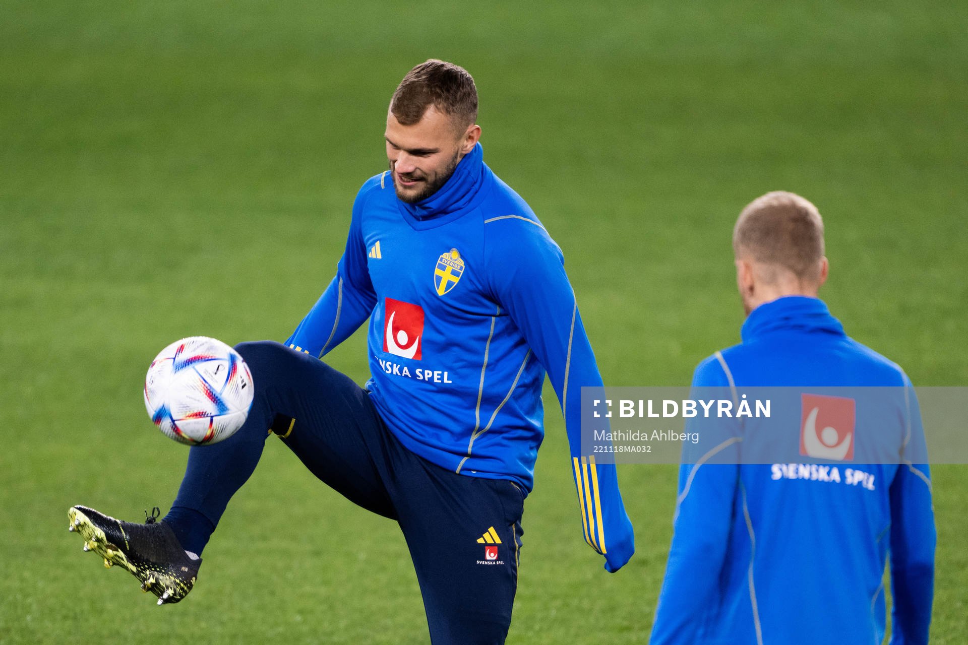 Jesper Karlström of the Swedish national football team